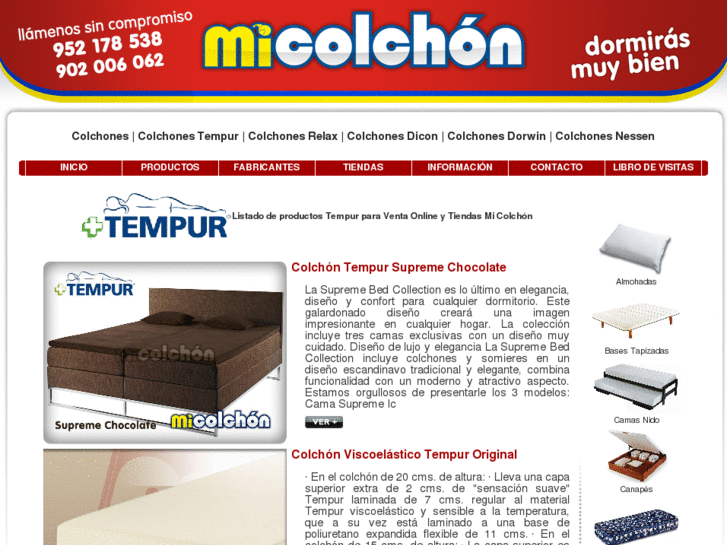 www.colchonestempur.es