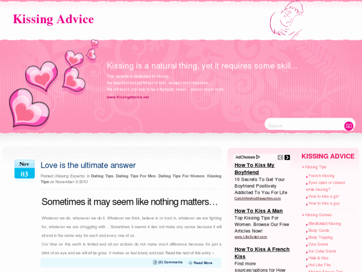 www.kissingadvice.net