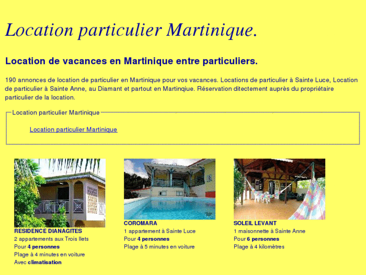 www.location-particulier-martinique.com