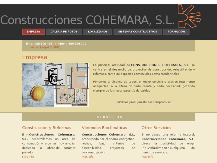 www.construccionescohemara.com