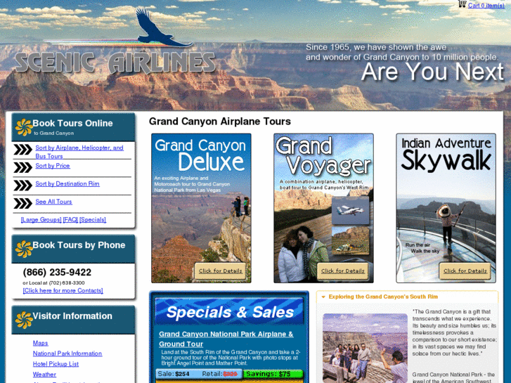 www.grandcanyonscenicairlines.com