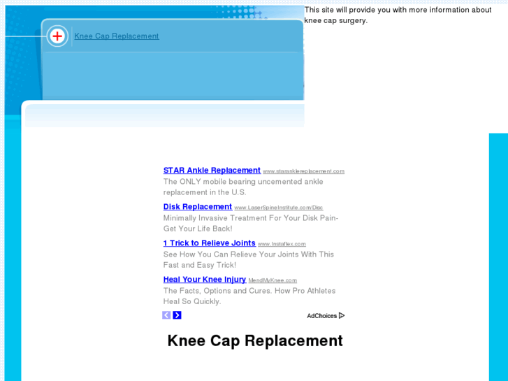 www.kneecapreplacement.com