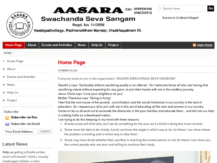 www.aasara-india.org