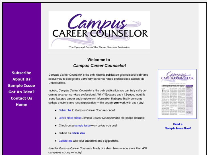 www.campuscareercounselor.com