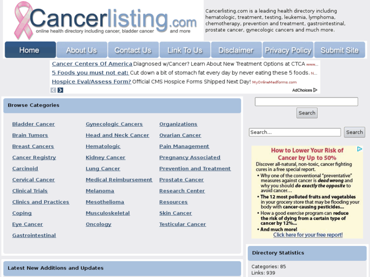 www.cancerlisting.com