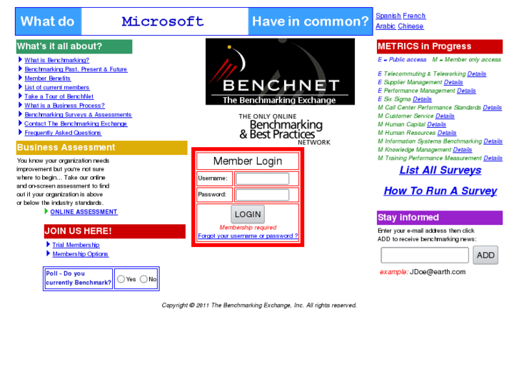 www.benchmarking.org