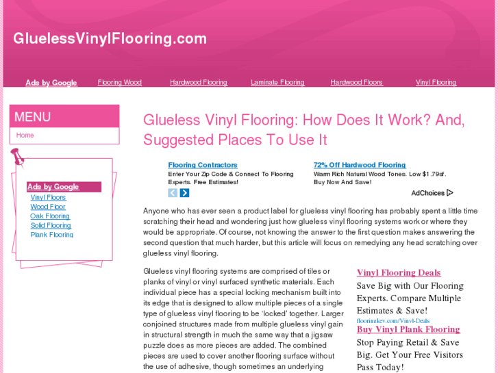 www.gluelessvinylflooring.com