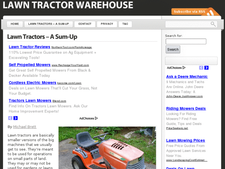 www.lawntractorwarehouse.info