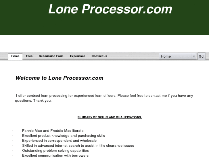 www.loneprocessor.com
