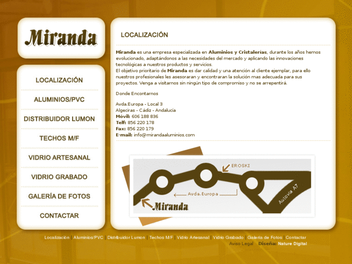 www.mirandaaluminios.com