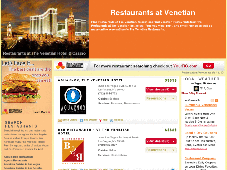 www.restaurantsatvenetian.com