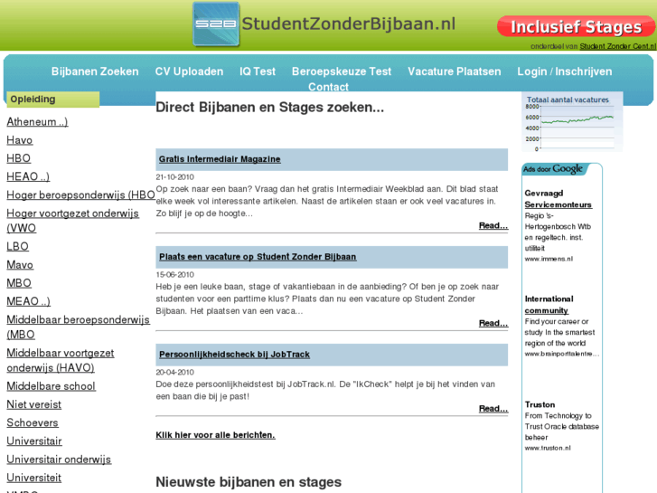 www.studentzonderbijbaan.nl