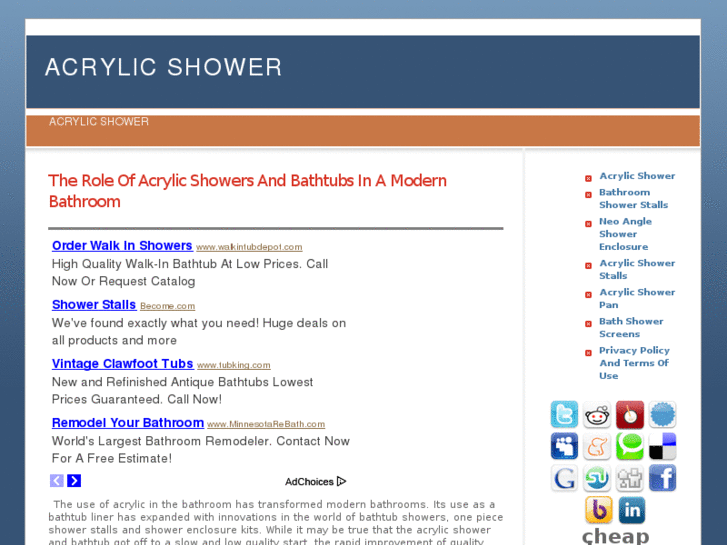 www.acrylicshower.net