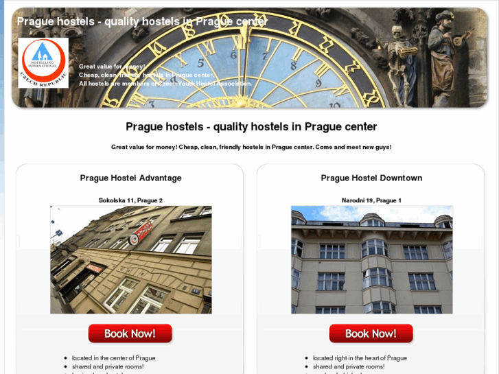 www.praguehostels.com