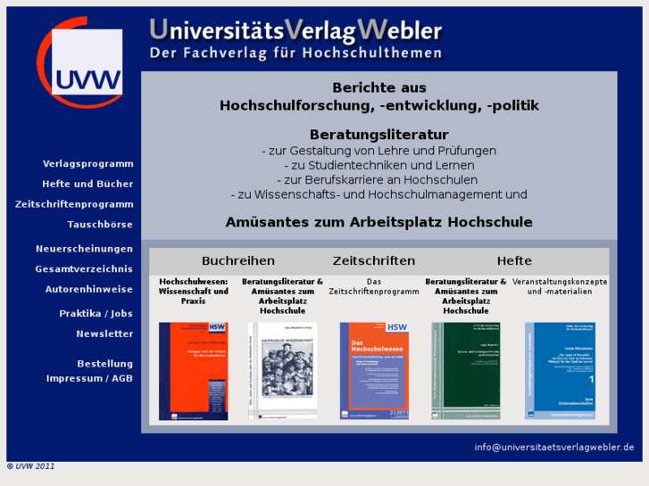 www.universitaetsverlagwebler.de