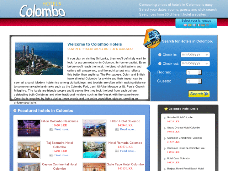 www.colombohotels.biz