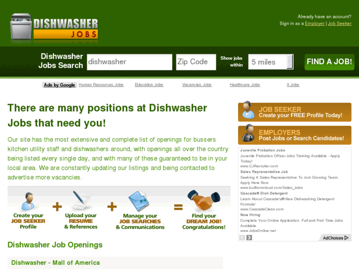 www.dishwasherjobs.net