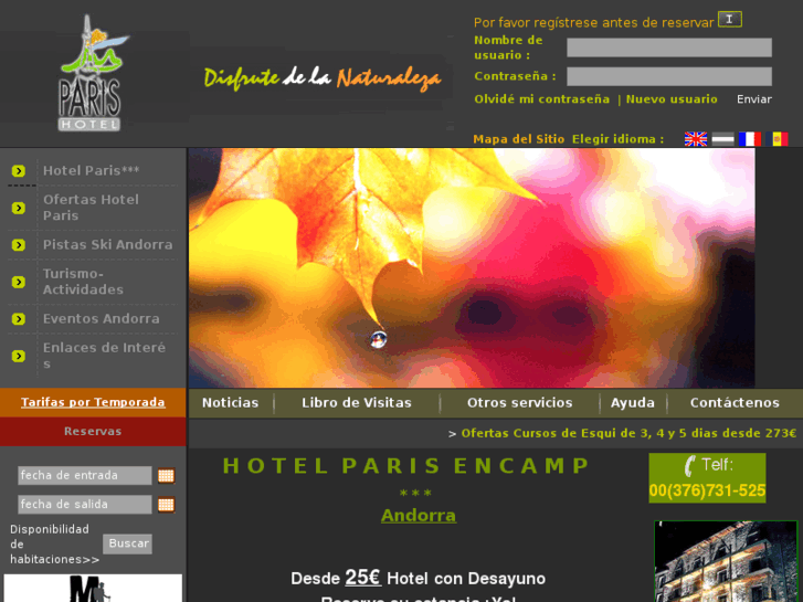 www.hotelparisencamp.com