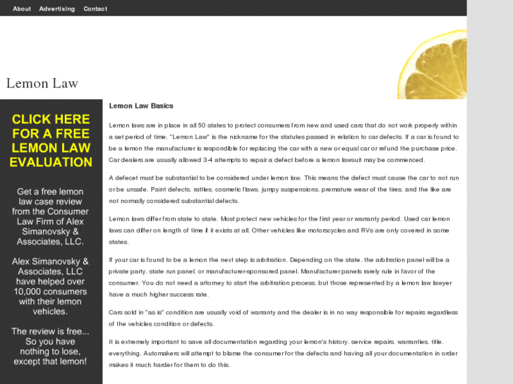 www.lemonlawnetwork.org