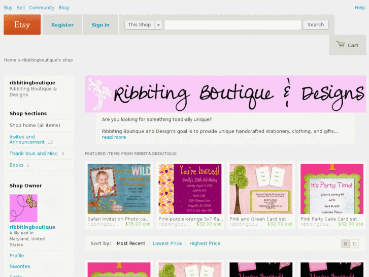 www.ribbitingboutique.com