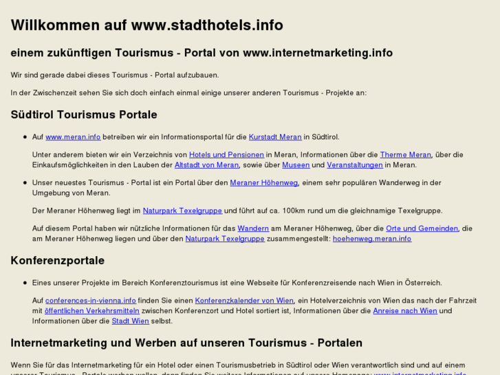 www.stadthotels.info