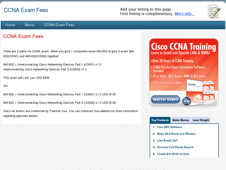 www.ccnaexamfees.com