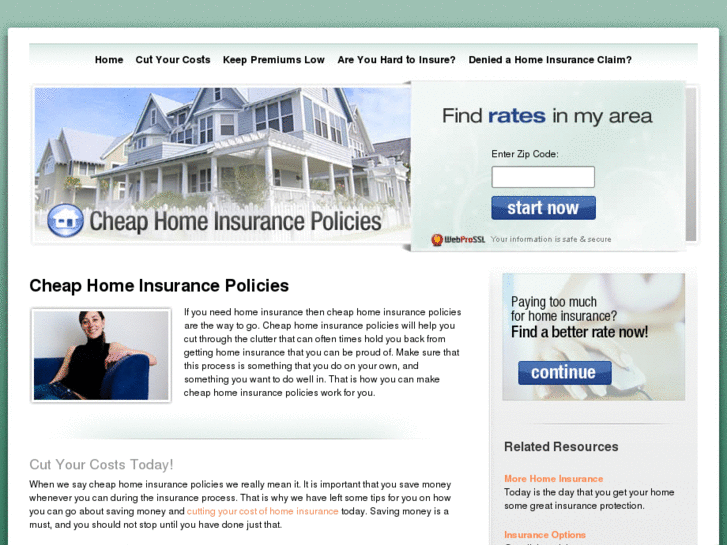 www.cheaphomeinsurancepolicies.com