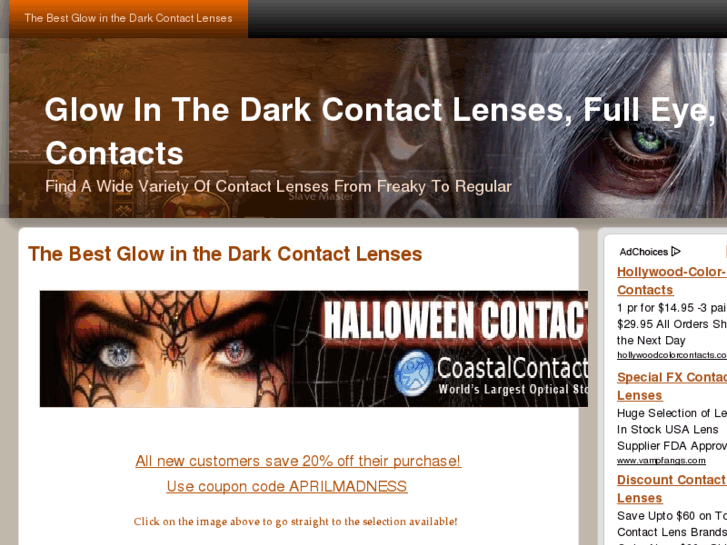 www.glowinthedarkcontactlenses.org