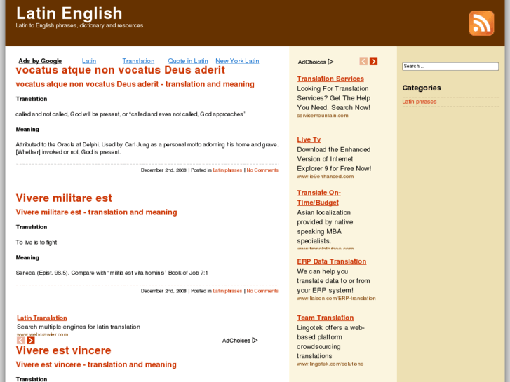 www.latinenglish.info