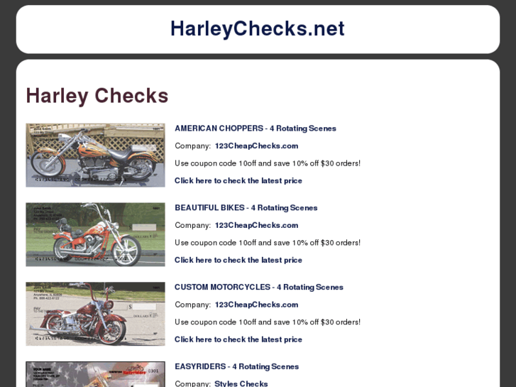 www.harleychecks.net