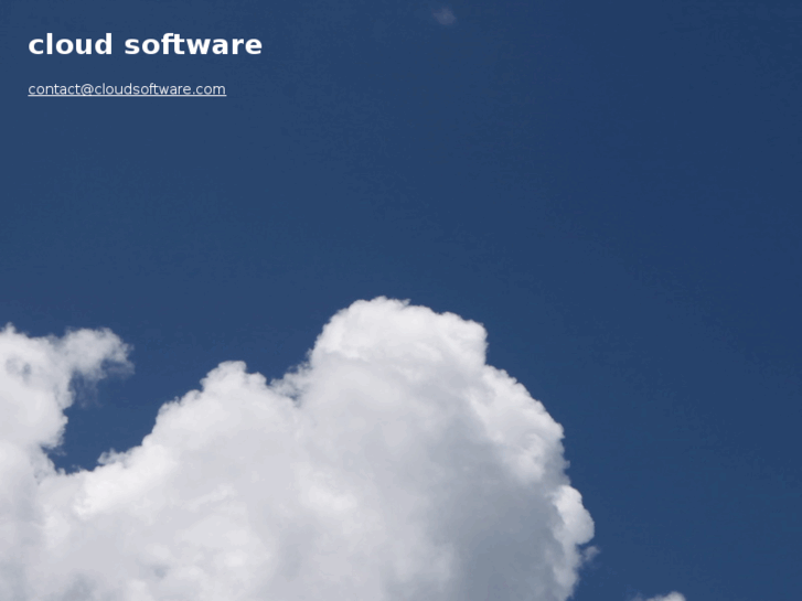 www.cloudsoftware.com