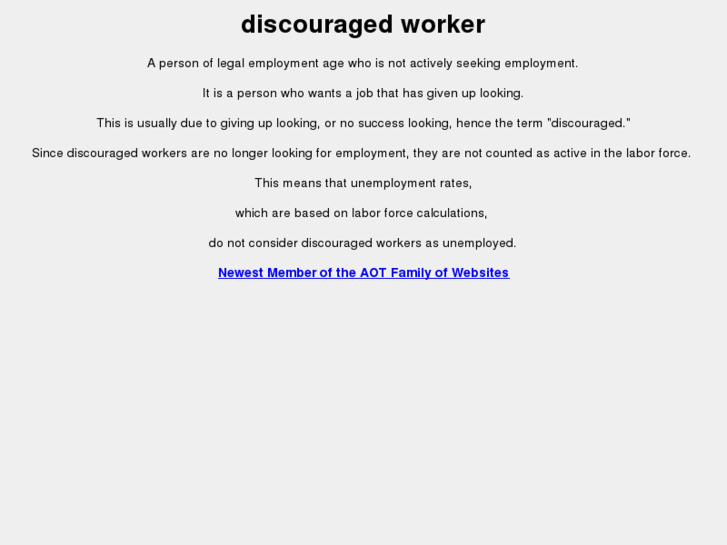 www.discouragedworker.com