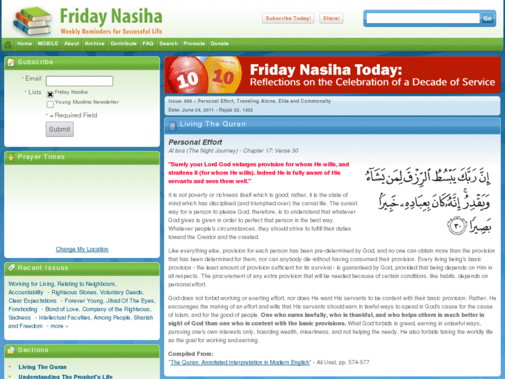 www.fridaynaseeha.com