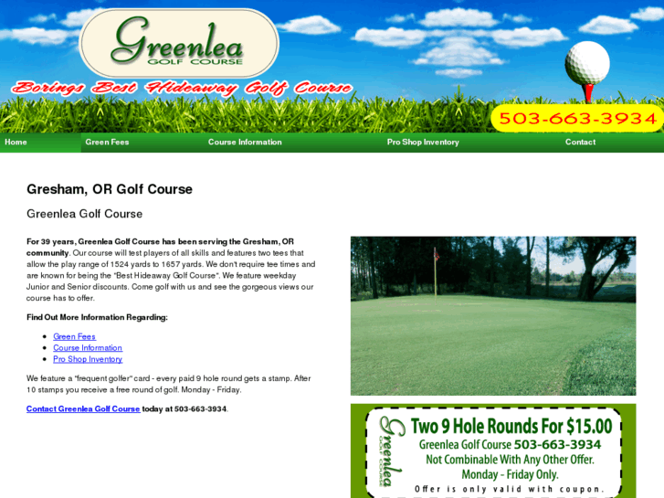 www.greenleagolfcourseofboring.com