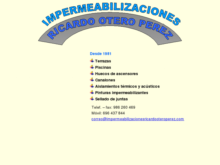 www.impermeabilizacionesricardooteroperez.com