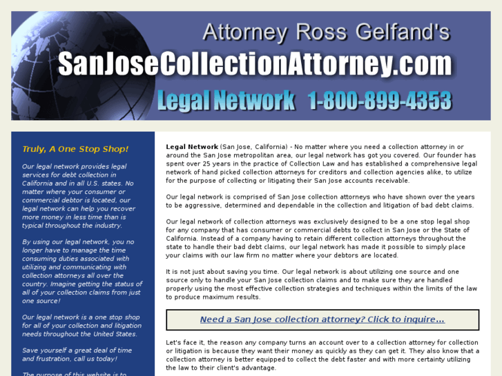 www.sanjosecollectionattorney.com