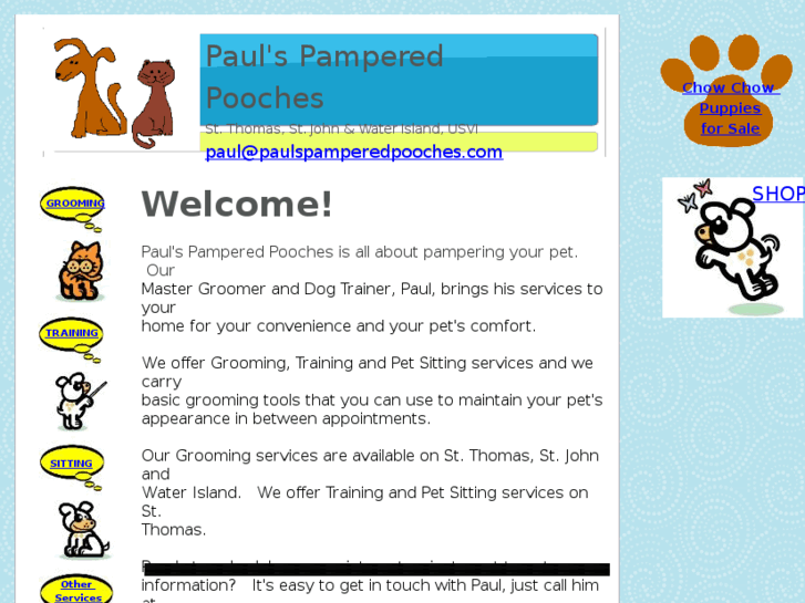 www.paulspamperedpooches.com