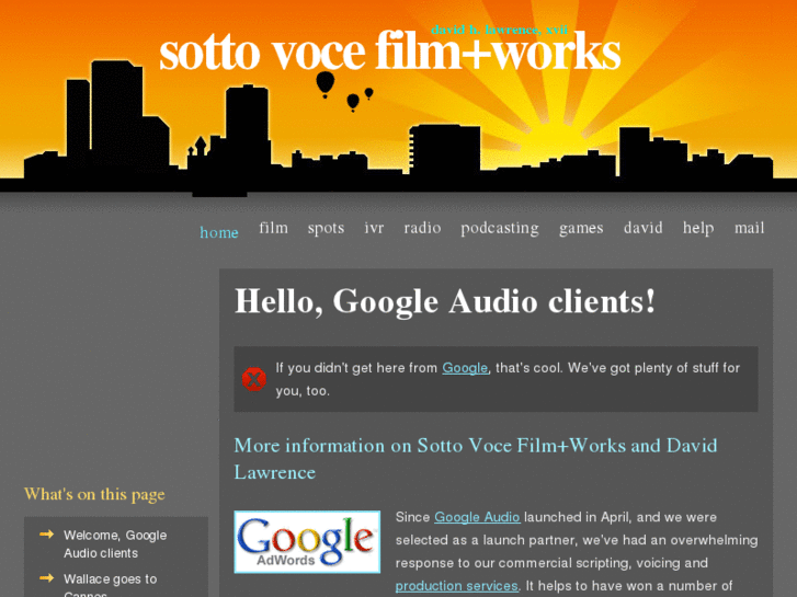 www.sottovocefilmworks.com