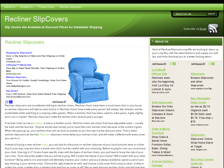 www.reclinerslipcovers.org