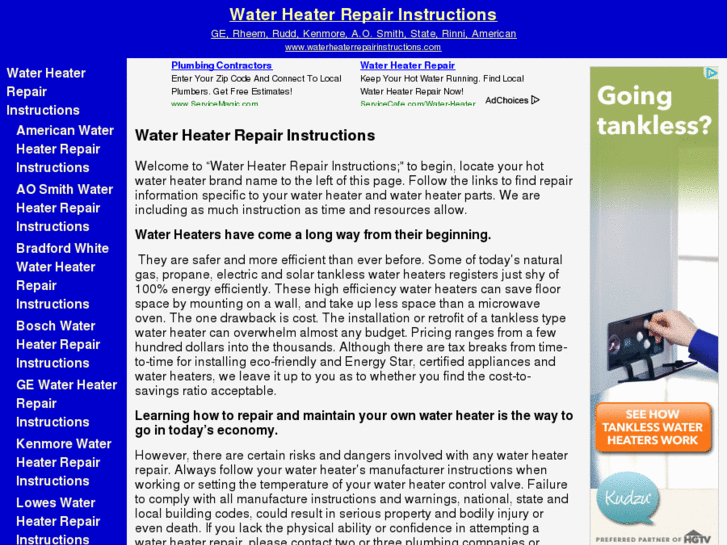 www.waterheaterrepairinstructions.com