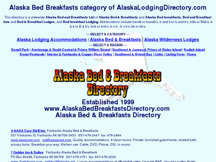 www.alaskabedbreakfastsdirectory.com