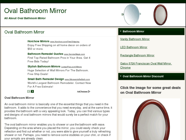 www.ovalbathroommirror.net