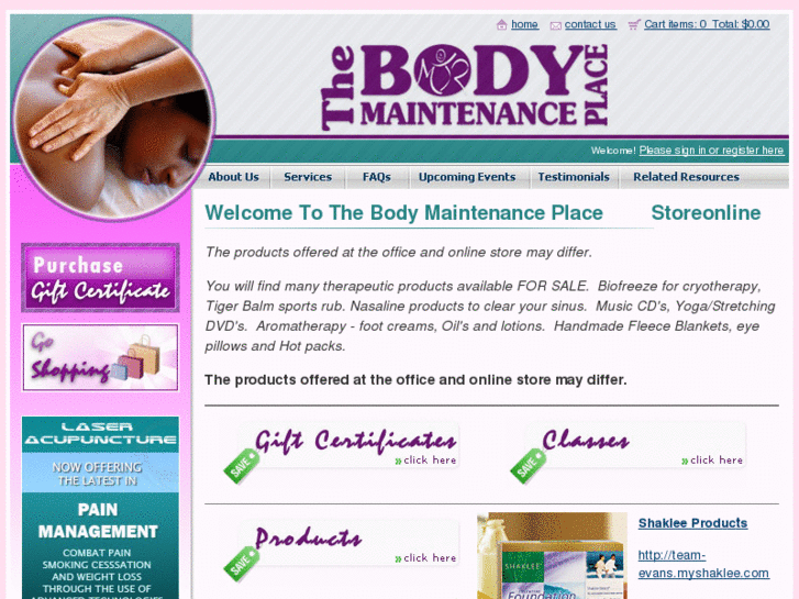 www.thebodymaintenanceplace.com