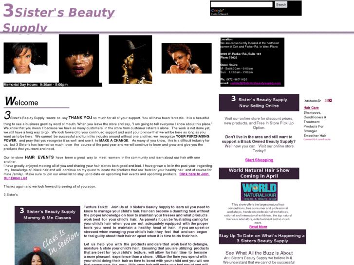 www.3sistersbeautysupply.com