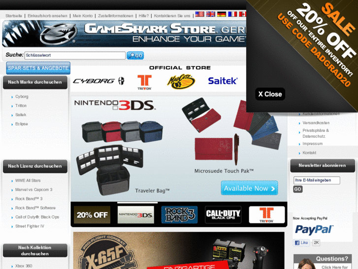 www.gamesharkstore.de