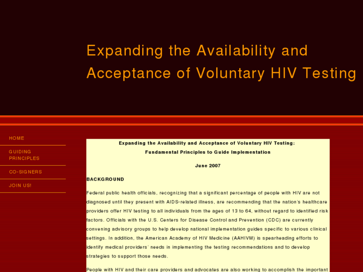 www.hivtestingprinciples.org
