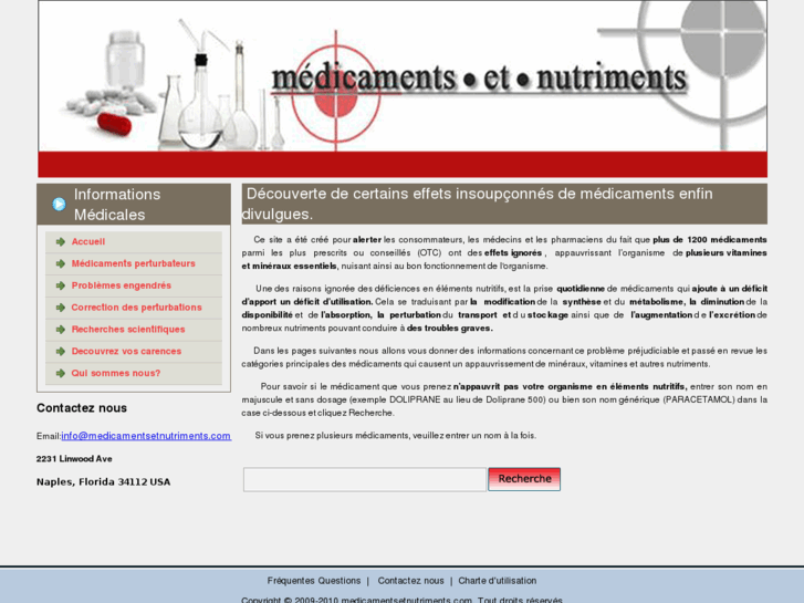 www.medicaments-et-nutriments.com