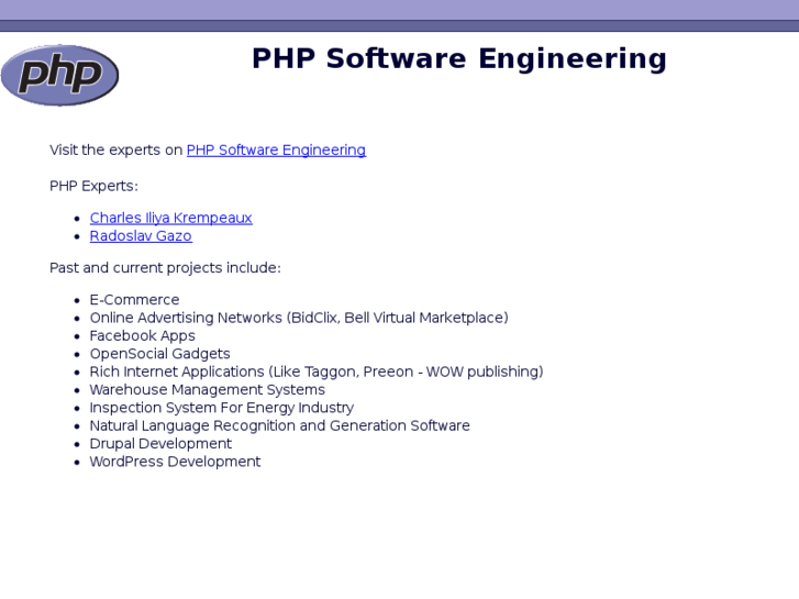 www.phpsoftwareengineering.com