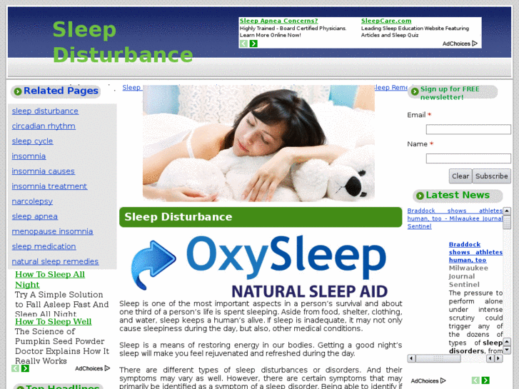 www.sleepdisturbance.org