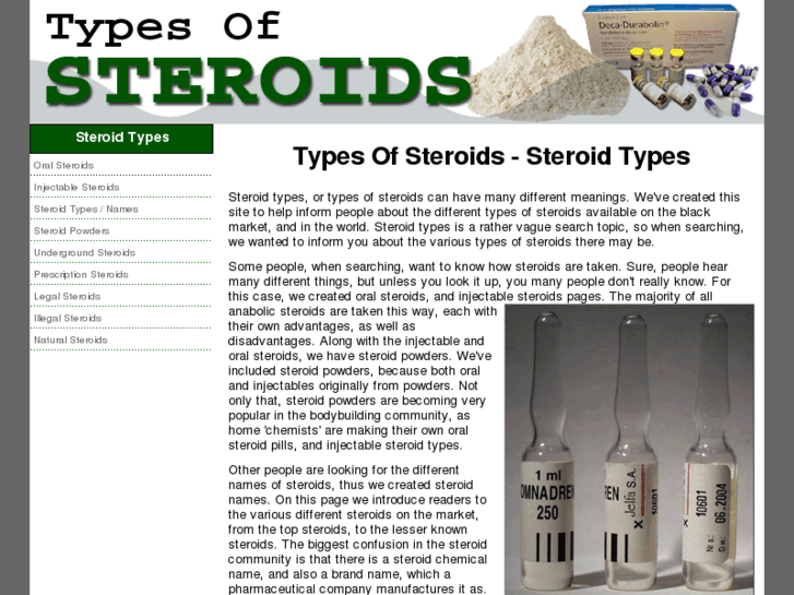 www.typesofsteroids.net